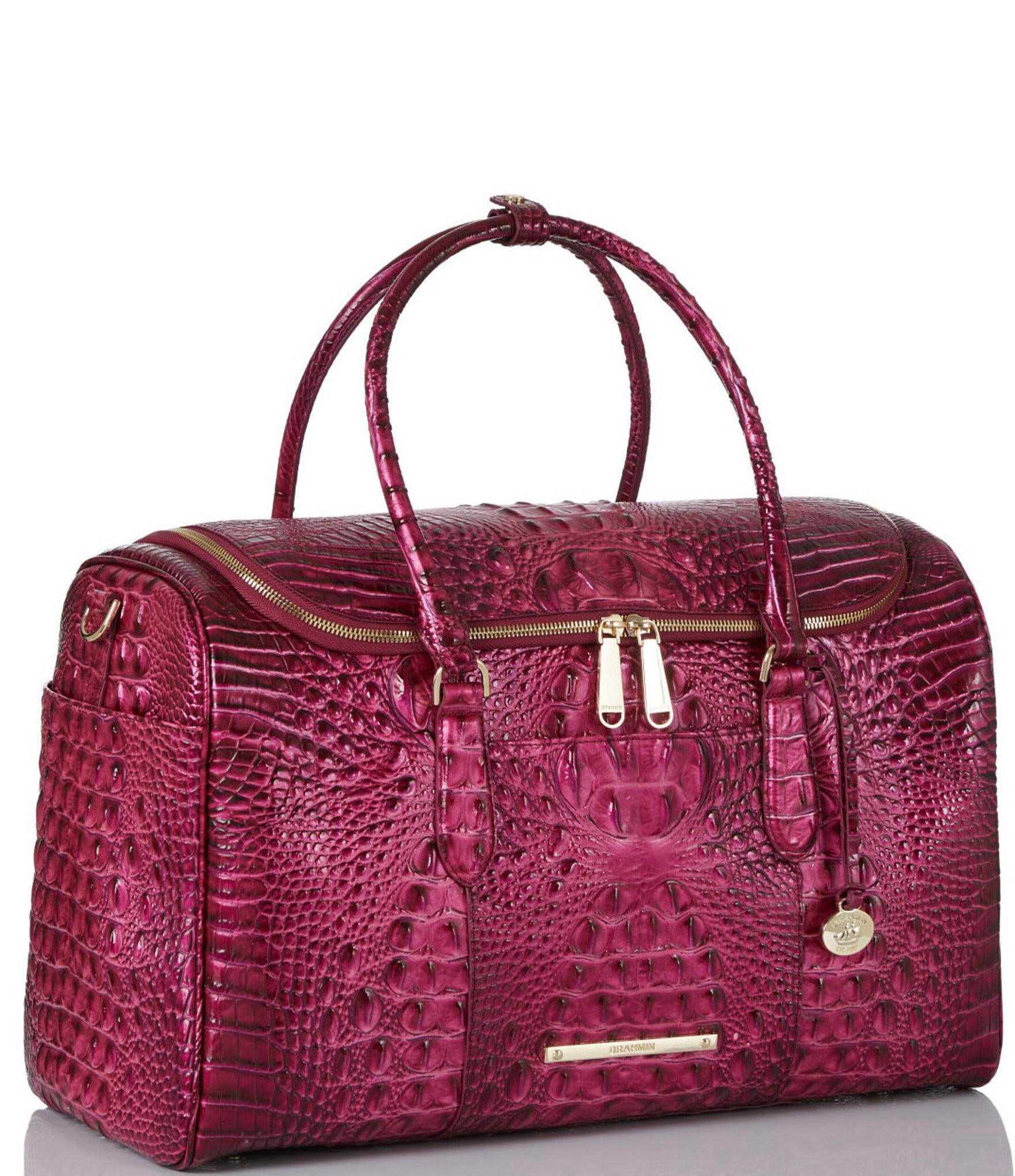 Brahmin Melbourne Collection Talulla Weekender Bag - Pomegranate 7Q_JL3APMPG