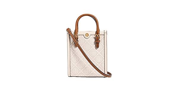Tory Burch Women's Mini T Monogram Tote Bag - Ivory One-Size AD_A3HFUU6W