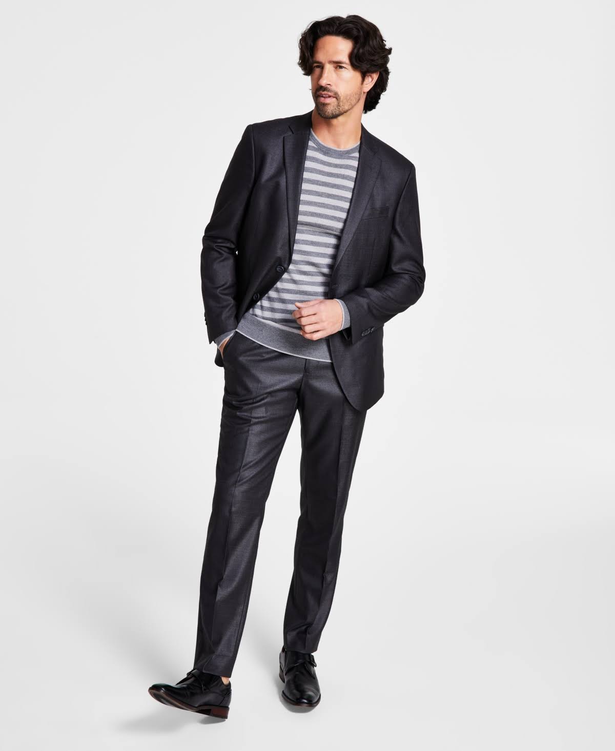 Kenneth Cole Reaction Men's Techni-Cole Suit Separate Slim-Fit Suit Jacket - Charcoal - Size 38s Q5_VLGEGITC Kenneth Cole Reaction Men's Techni-Cole Suit Separate Slim-Fit Suit Jacket - Charcoal - Size 38s Q5_VLGEGITC