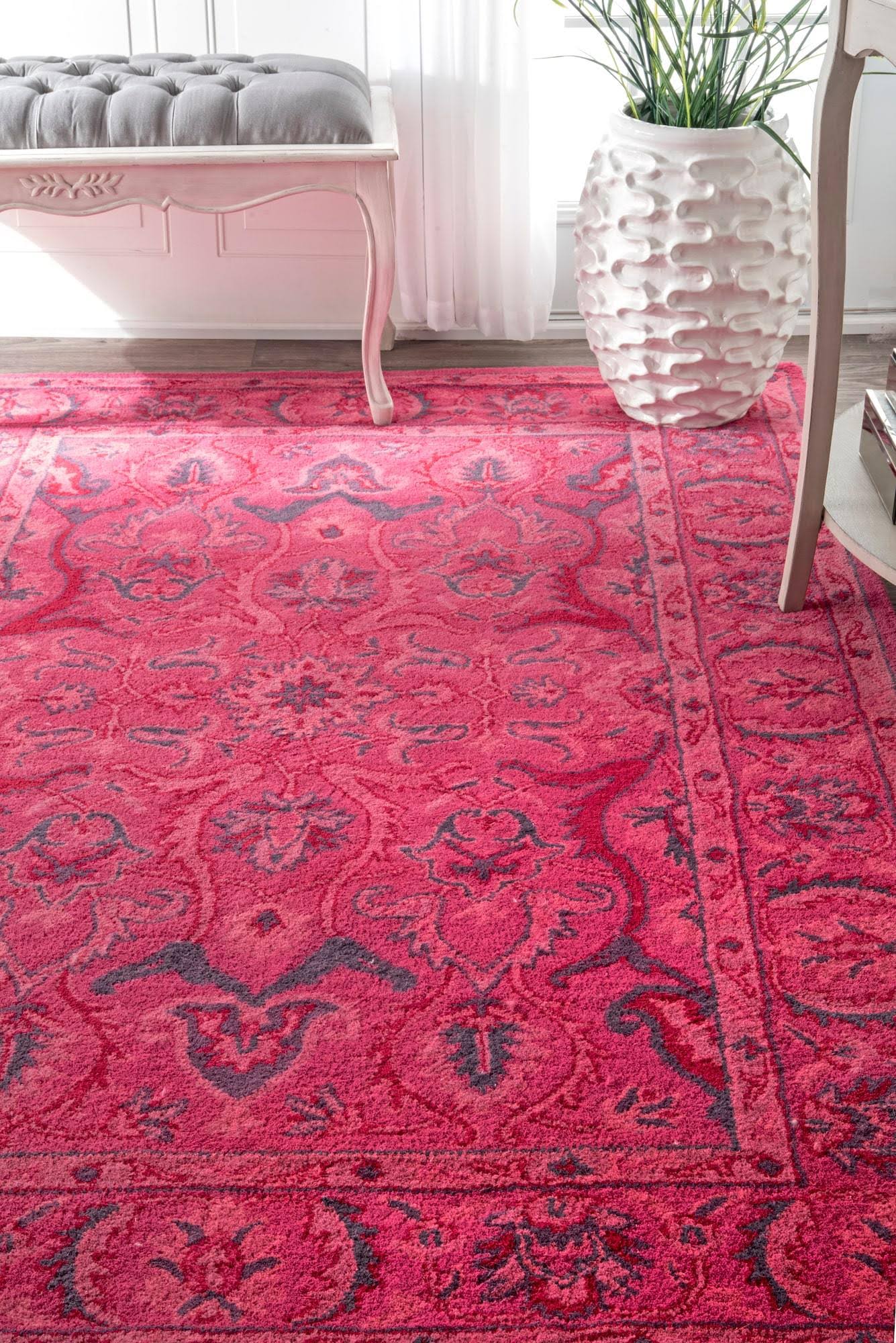 Nuloom Kimberly Overdyed Style Pink 4' X 6' Area Rug DU_RGEZ35QV