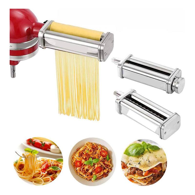 Nevku Pasta Maker Attachments Set For All Kitchenaid Stand Mixer, Including Pasta Sheet Roller, Spaghetti Cutter, Fettuccine Cutter P1_HUHYGGSU Nevku Pasta Maker Attachments Set For All Kitchenaid Stand Mixer, Including Pasta Sheet Roller, Spaghetti Cutter, Fettuccine Cutter P1_HUHYGGSU