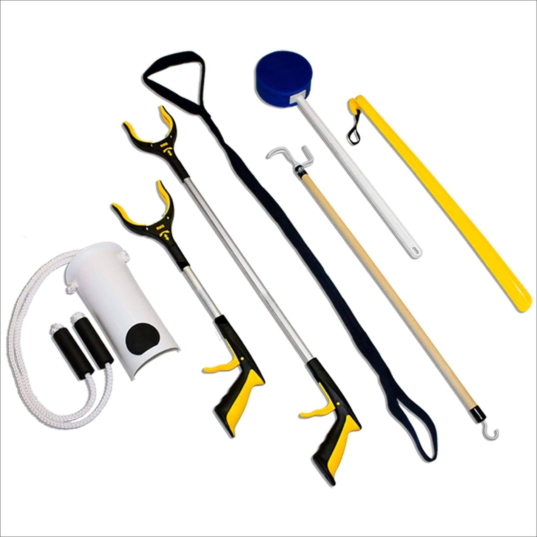Rms Premium 7-Piece Hip Knee Replacement Kit With Leg Lifter 19 And 32 Inch Rotating Reacher Grabber Long Handle Shoe Horn Sock Aid Dressing 7Q_7VBVDUWT Rms Premium 7-Piece Hip Knee Replacement Kit With Leg Lifter 19 And 32 Inch Rotating Reacher Grabber Long Handle Shoe Horn Sock Aid Dressing 7Q_7VBVDUWT