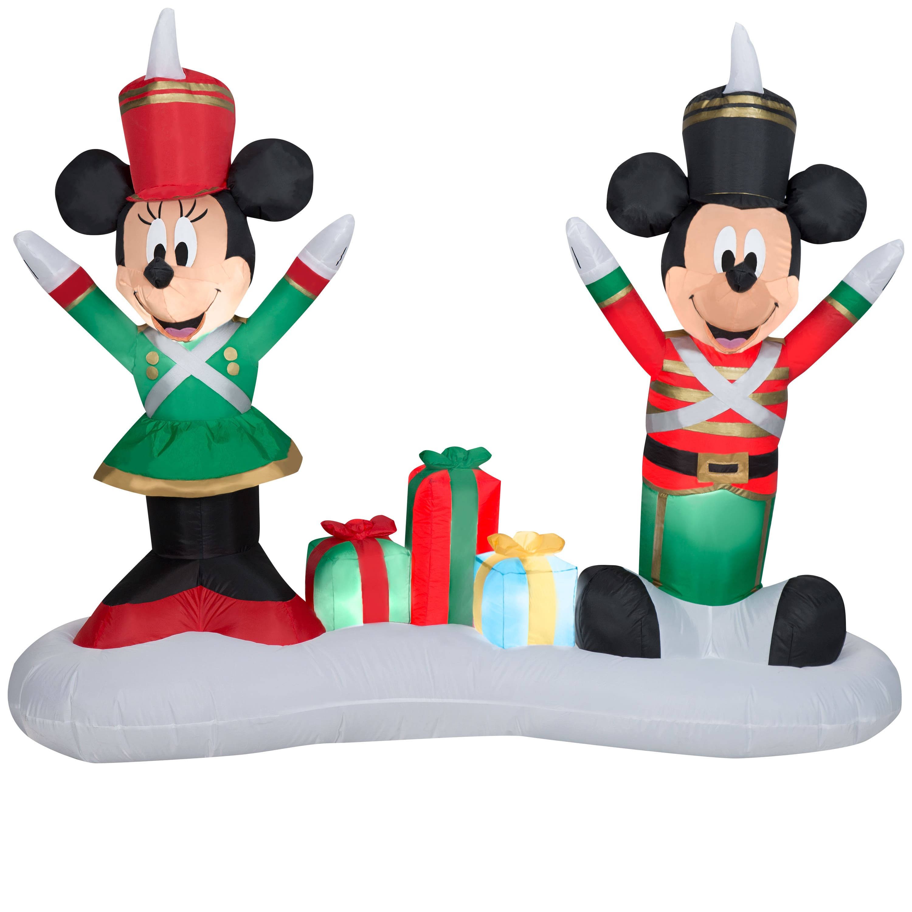 Gemmy Airblown Inflatable Mickey Mouse And Minnie As Toy Soldiers, 4.5 Ft Tall CU_JNDNB5CH