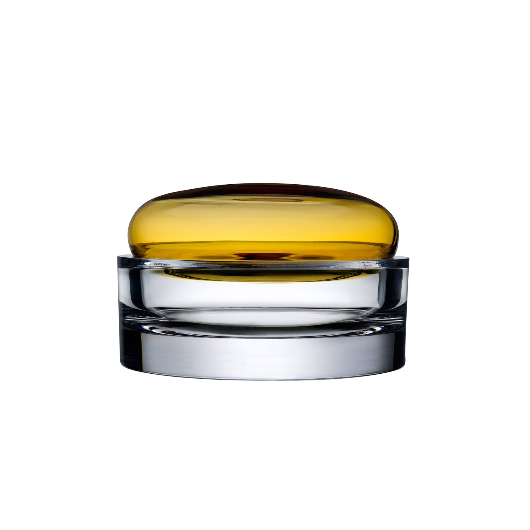 Nude Glass - Ecrin Lidded Vessel Wide Petroleum Green M6_2DACGGNT Nude Glass - Ecrin Lidded Vessel Wide Petroleum Green M6_2DACGGNT