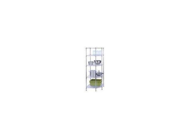 Honey Can Do 5-Tier Corner Shelf, Chrome DA_3YKM6WTN