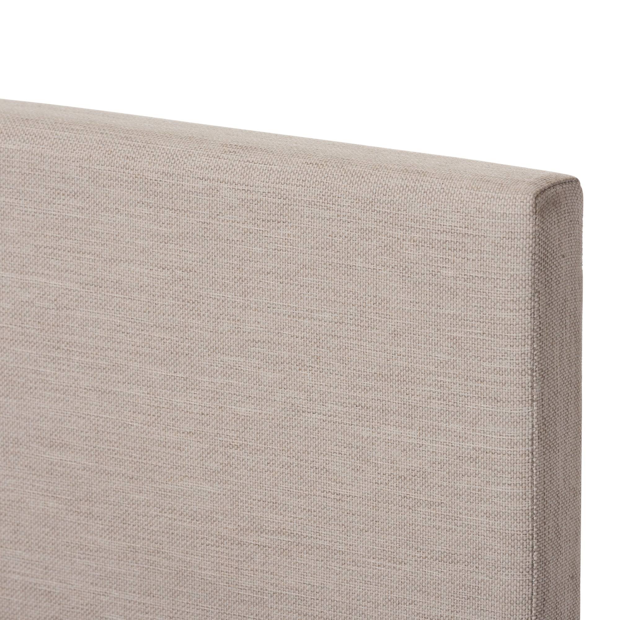 Baxton Studio Elizabeth Beige Fabric Upholstered Panel-Stitched Full Size Platform Bed 2T_SQMHKCYI