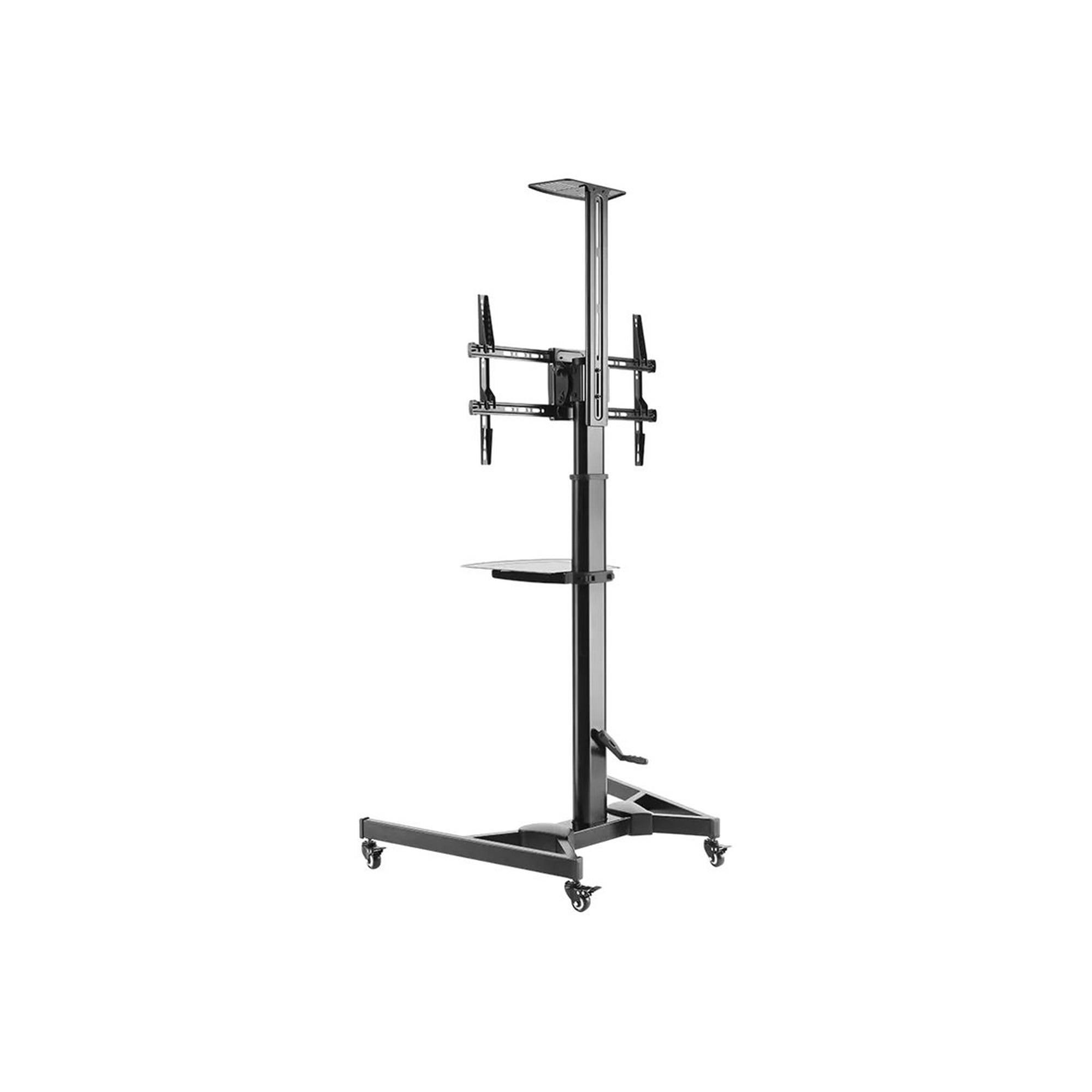 Monoprice Premium Mobile Tilt Tv Wall Mount Bracket Stand Cart With Media Shelf 9H_KFC8CBOQ