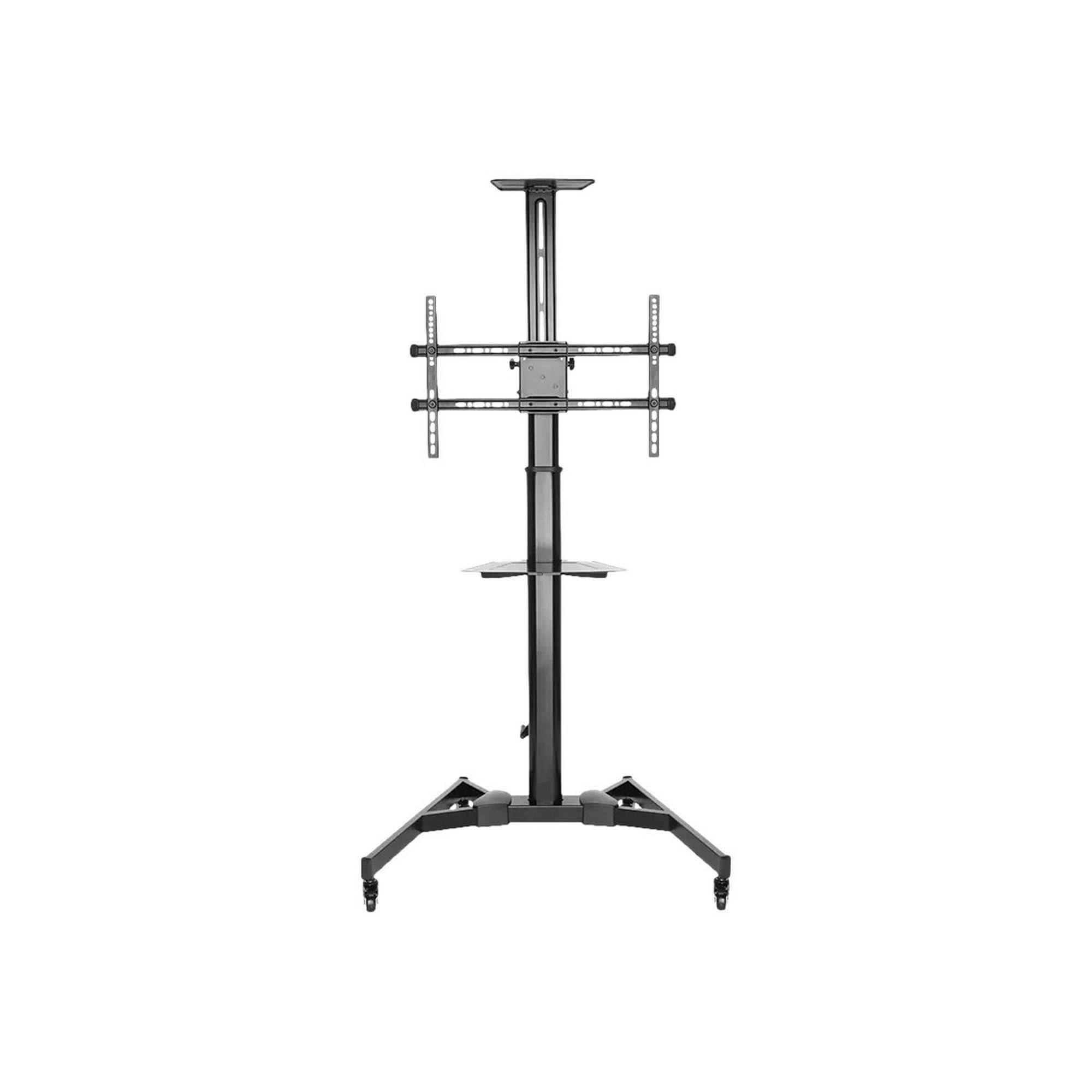 Monoprice Premium Mobile Tilt Tv Wall Mount Bracket Stand Cart With Media Shelf 9H_KFC8CBOQ