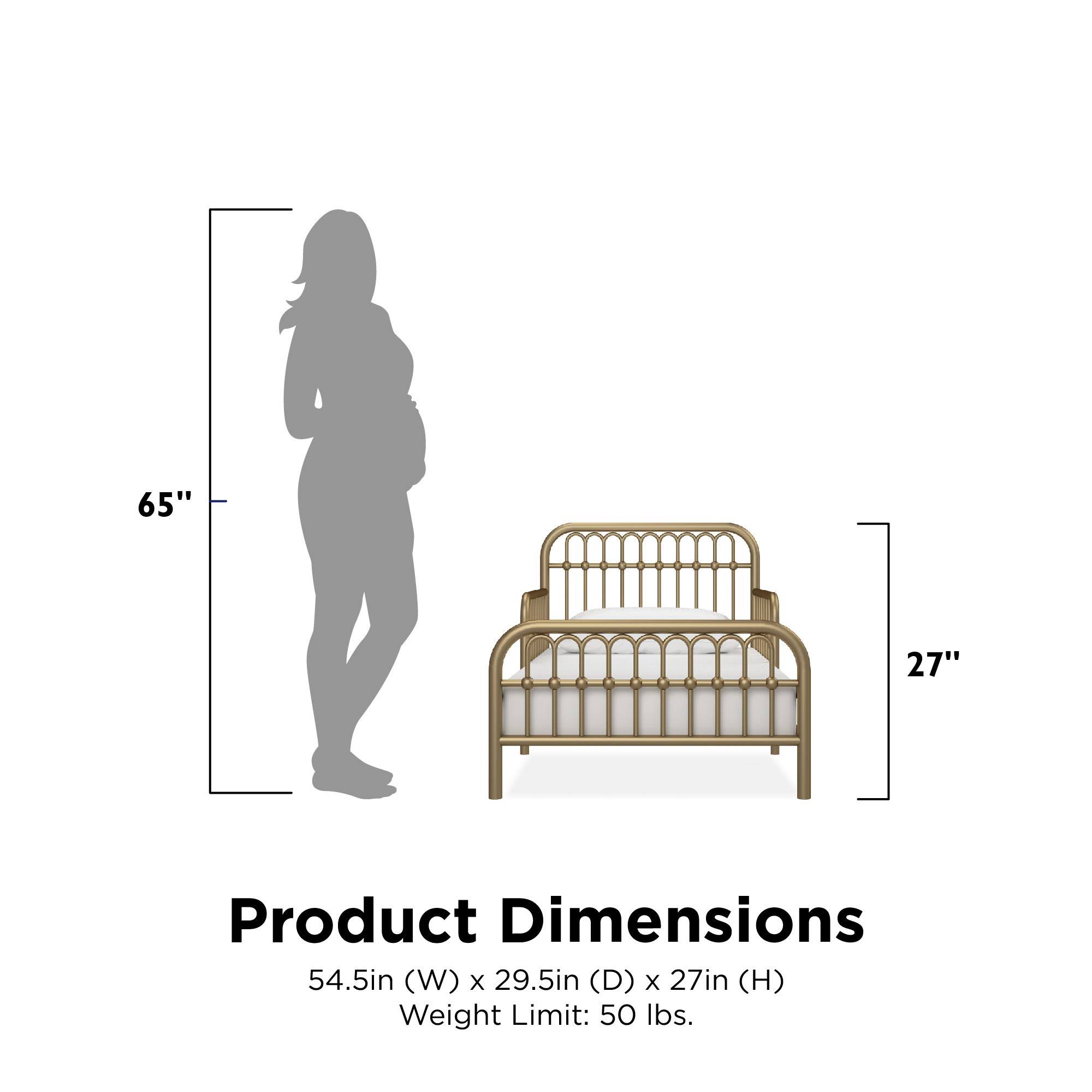 Little Seeds - Monarch Hill Ivy Gold Metal Toddler Bed FO_TOVLVAUT Little Seeds - Monarch Hill Ivy Gold Metal Toddler Bed FO_TOVLVAUT