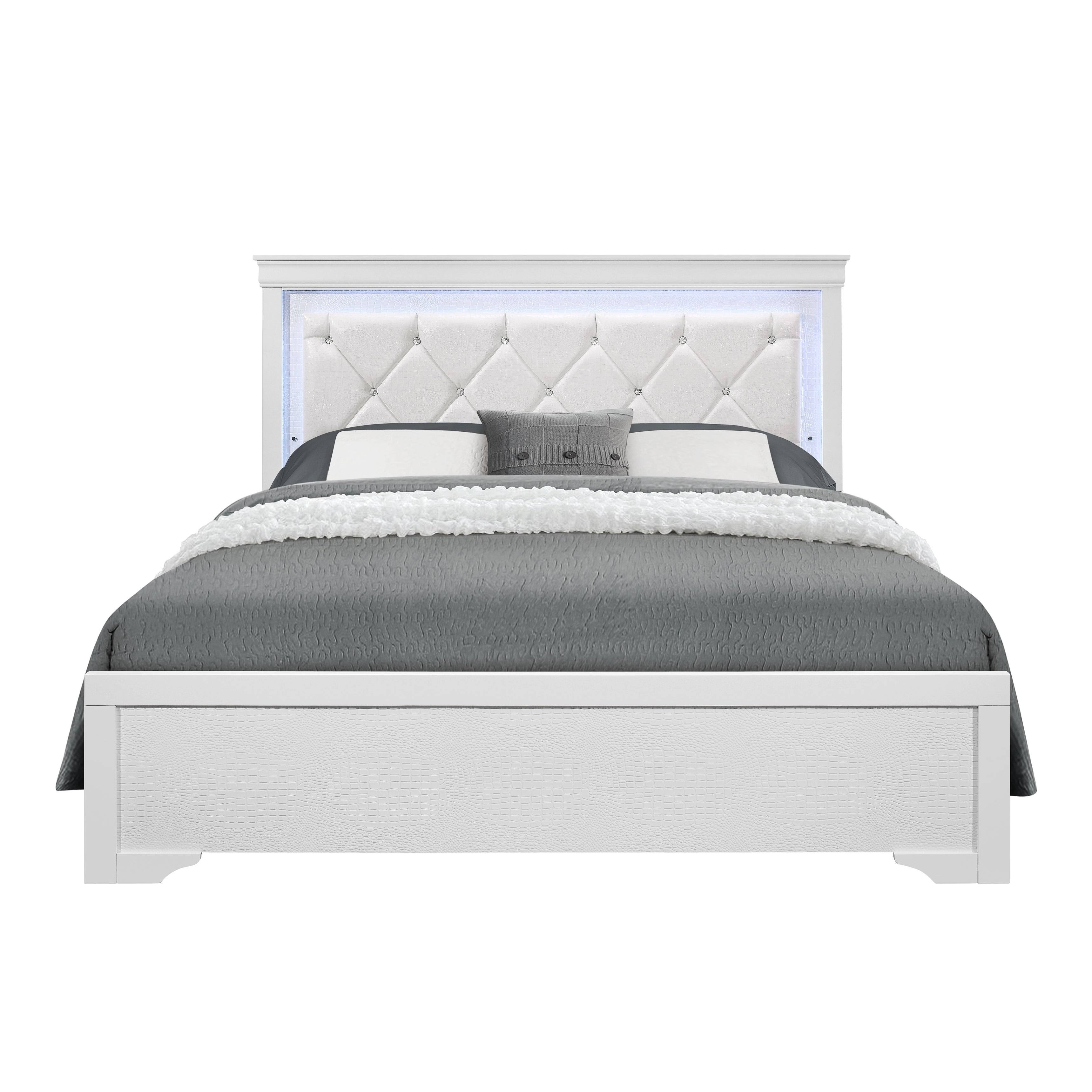 Global Furniture Usa Pompei Metallic Grey Queen Bed 0G_LWYOBQ19 Global Furniture Usa Pompei Metallic Grey Queen Bed 0G_LWYOBQ19