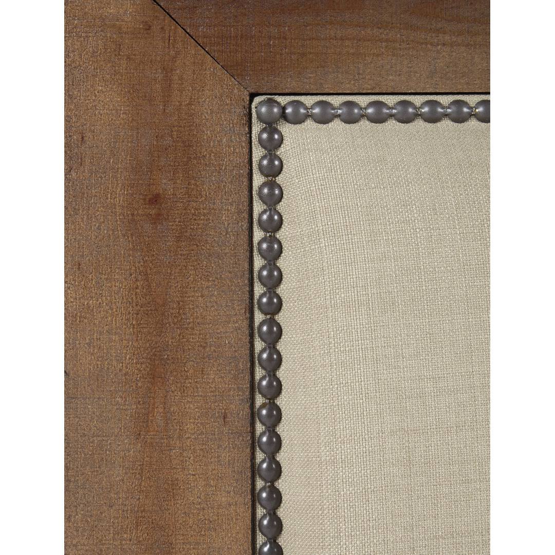 Caspen Upholstered Panel Headboard Size: King, Color: Distressed Pine AE_B19XVONH Caspen Upholstered Panel Headboard Size: King, Color: Distressed Pine AE_B19XVONH