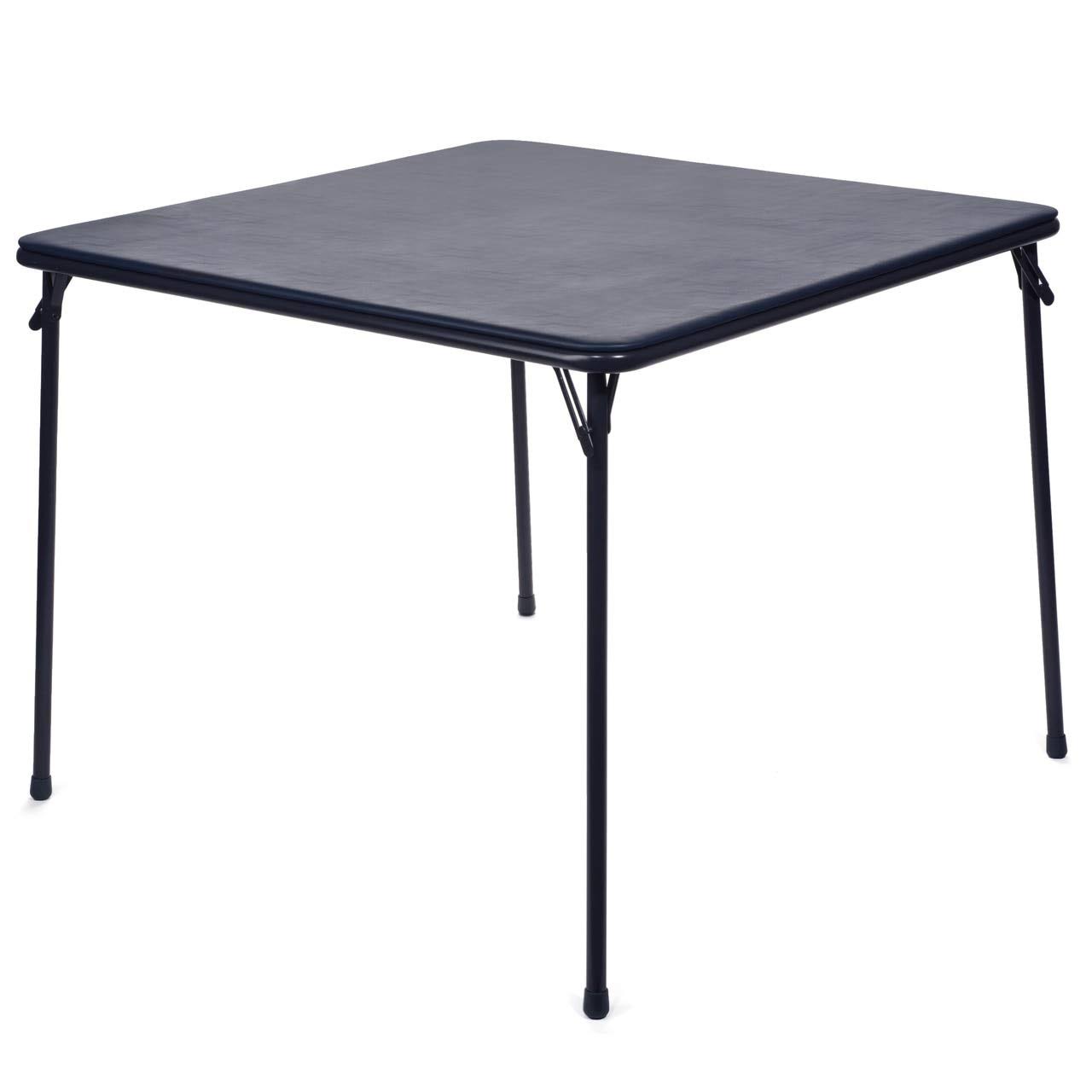 Xl Series Folding Card Table And Fabric Padded Chair Set (5pc) - Comfortable Padded Upholstery - Fold Away Design Quick Storage And Portability - Prem BA_A3USU2AE