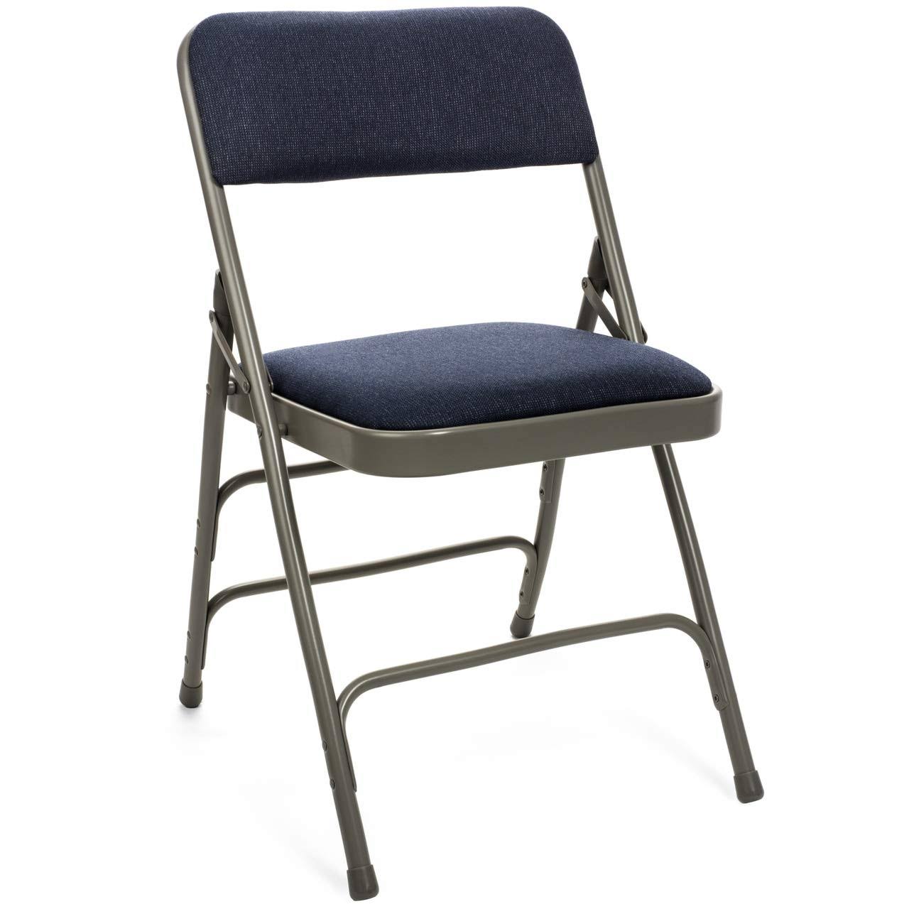 Xl Series Folding Card Table And Fabric Padded Chair Set (5pc) - Comfortable Padded Upholstery - Fold Away Design Quick Storage And Portability - Prem BA_A3USU2AE