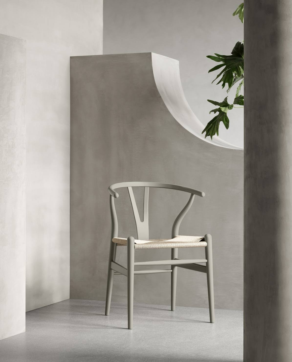 Carl Hansen & S n Ch24 Wishbone Chair, Soft Clay - Natural Cord TH_MYOYDE87