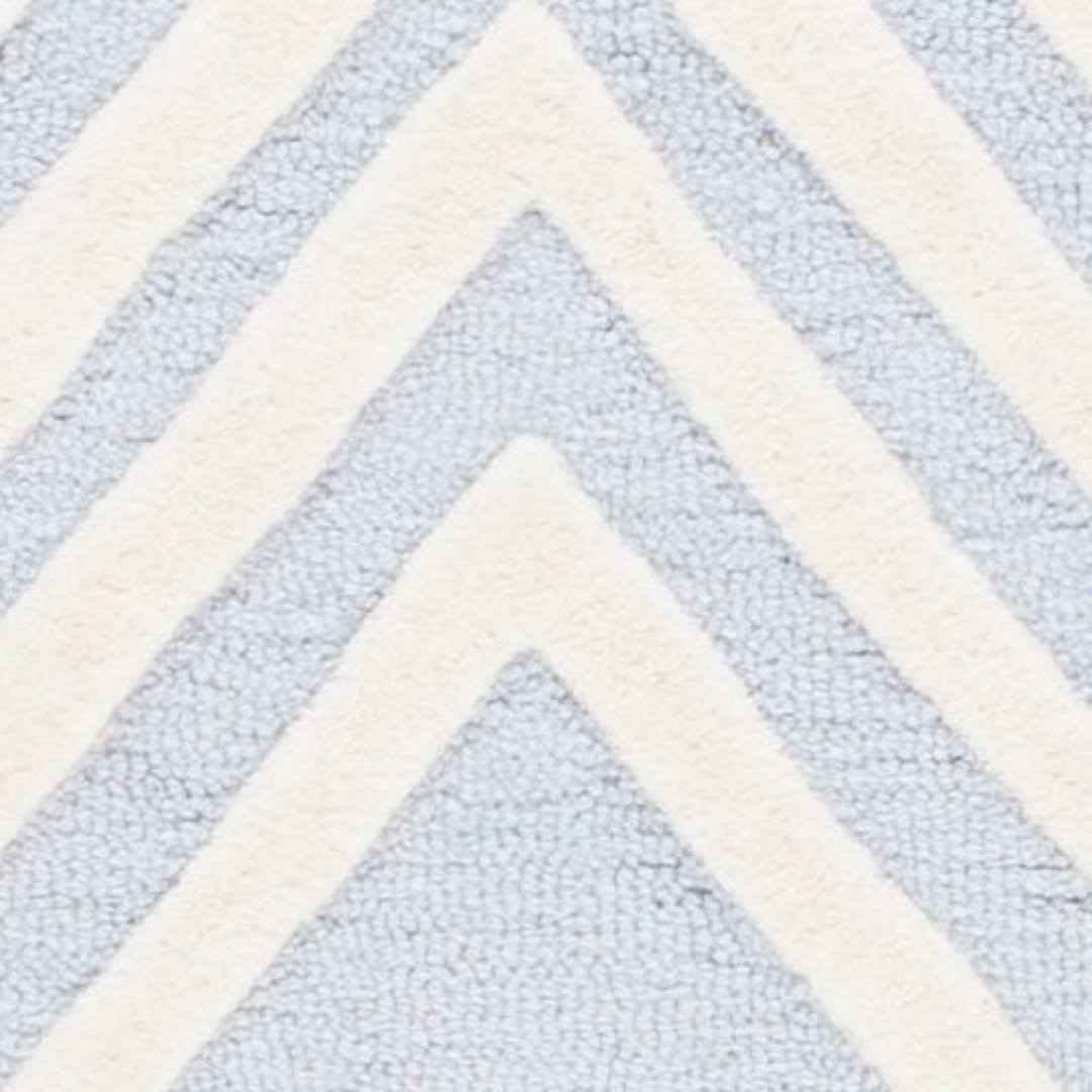 Brenner Geometric Handmade Tufted Wool Blue/Ivory Area Rug Mack & Milo Rug Size: Rectangle 3' X 5' 5Q_GKIKHC7N