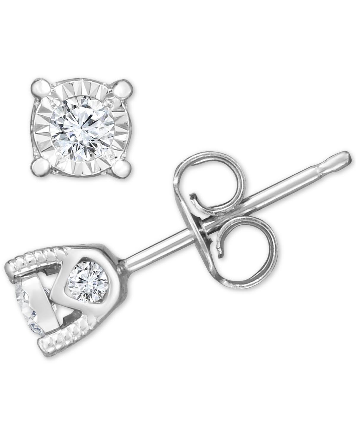 Trumiracle Diamond Stud Earrings (3/8 Ct. T.W.) In 14k White, Yellow, Or Rose Gold - White Gold BC_IL2FYFAN Trumiracle Diamond Stud Earrings (3/8 Ct. T.W.) In 14k White, Yellow, Or Rose Gold - White Gold BC_IL2FYFAN