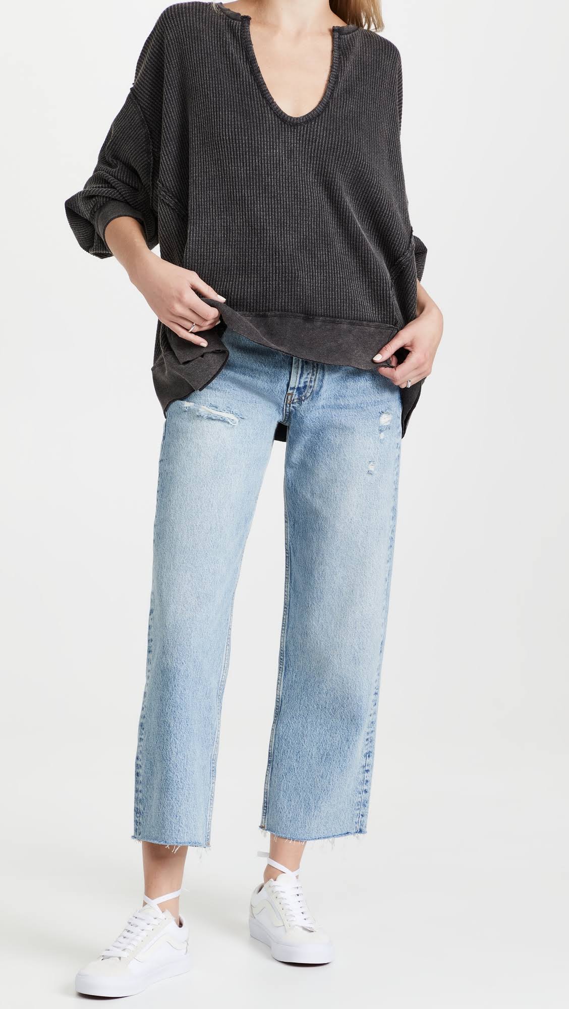 Free People Buttercup Thermal - Black - Size Xs 7N_ZOBBY55I