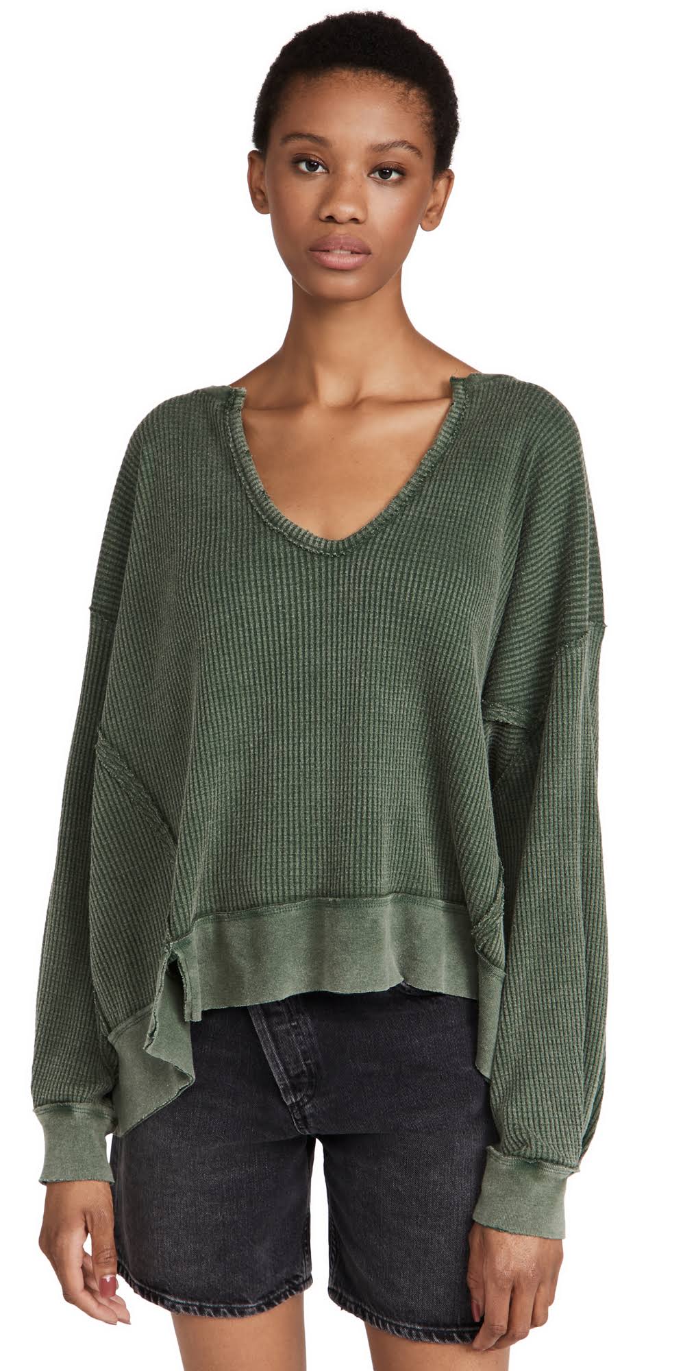 Free People Buttercup Thermal - Black - Size Xs 7N_ZOBBY55I Free People Buttercup Thermal - Black - Size Xs 7N_ZOBBY55I