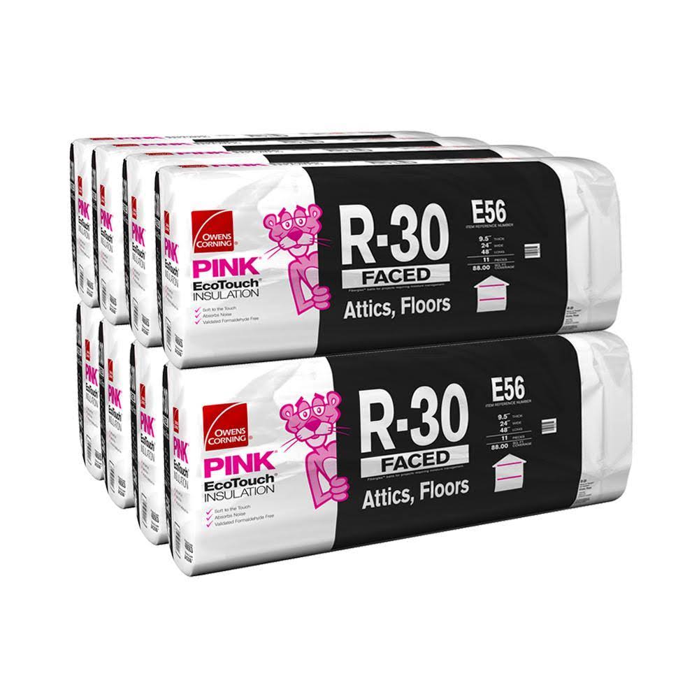 Owens Corning R-30 Kraft Faced Fiberglass Insulation Batt 24 In. X 48 In. 8-Bags 488563 PU_TZAGU5YE