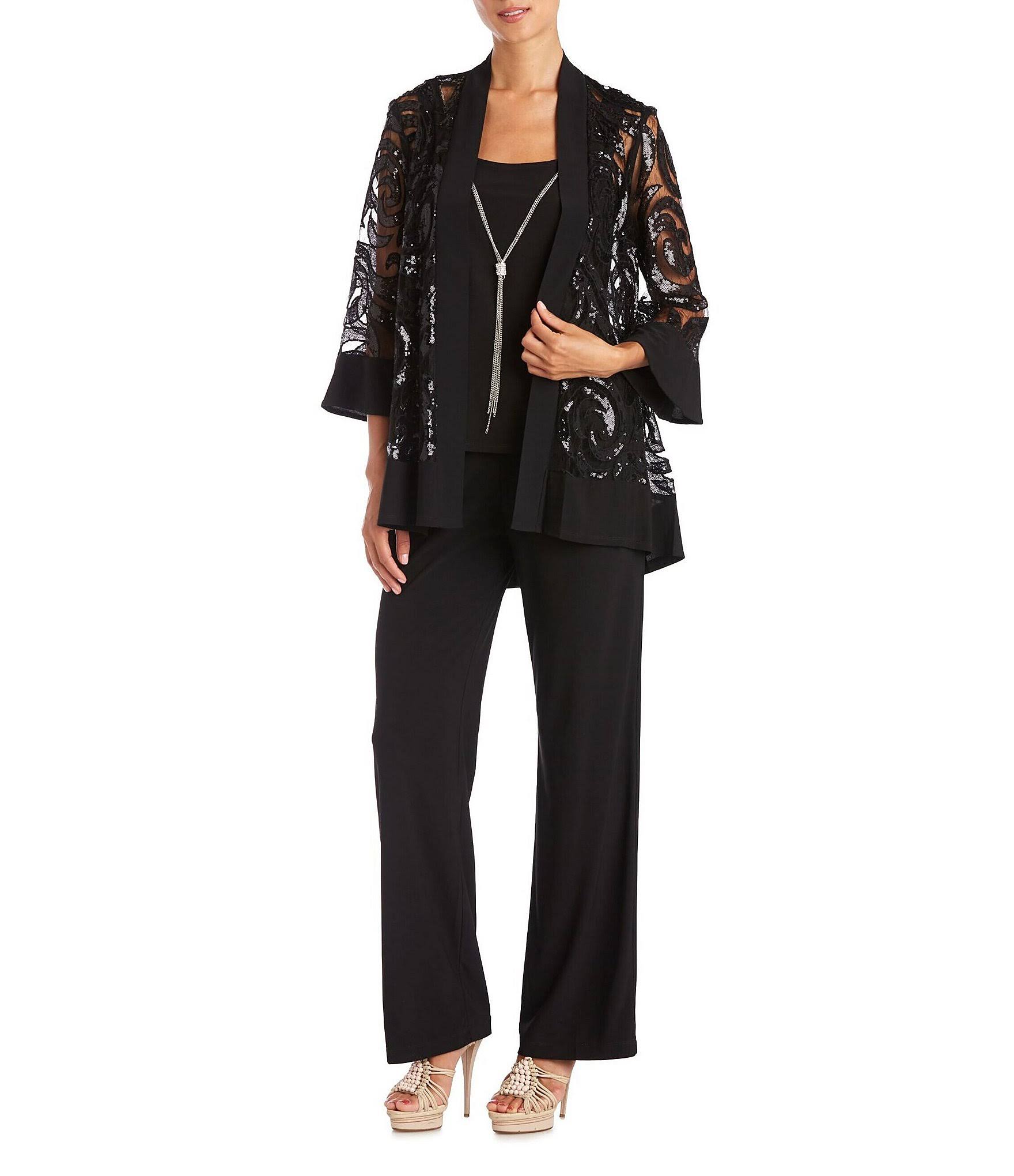R&M Richards Formal Pantsuit With Jacket 2343 Navy / 12 SY_ZAVD7EM5