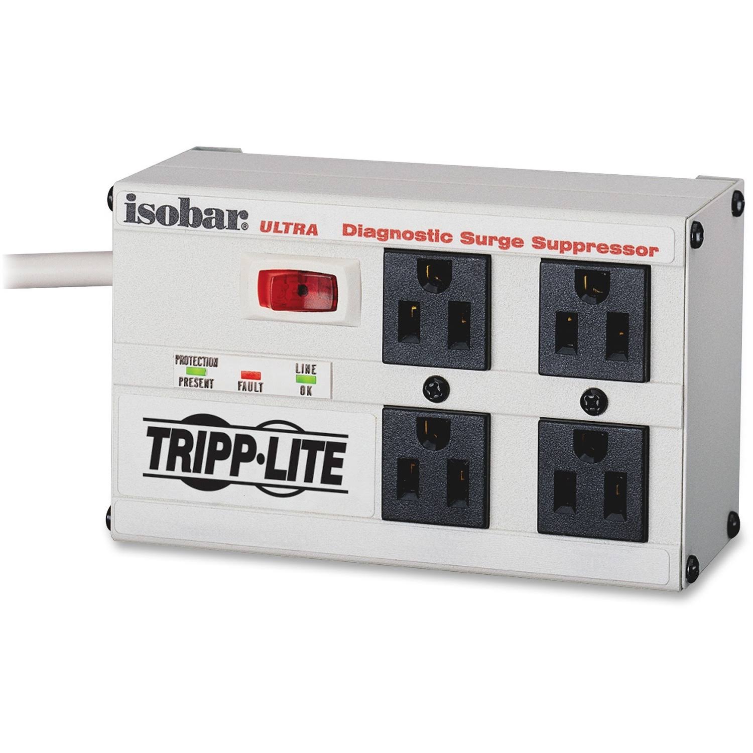 Tripp Lite 4 Outlet Isobar Surge Protector SI_PPHZKSQR Tripp Lite 4 Outlet Isobar Surge Protector SI_PPHZKSQR