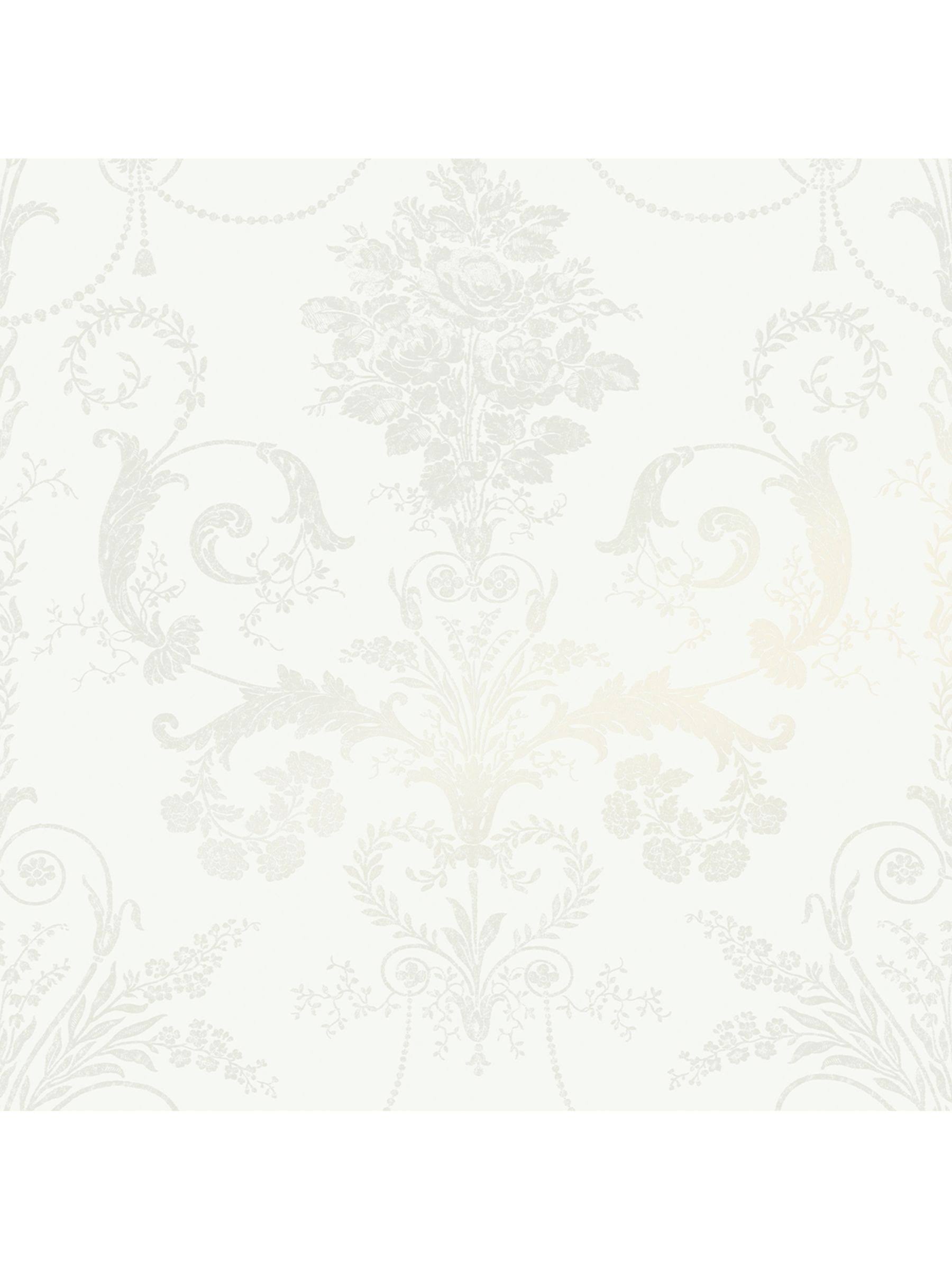 Laura Ashley Josette Wallpaper, White ZU_RFDMVL5Z