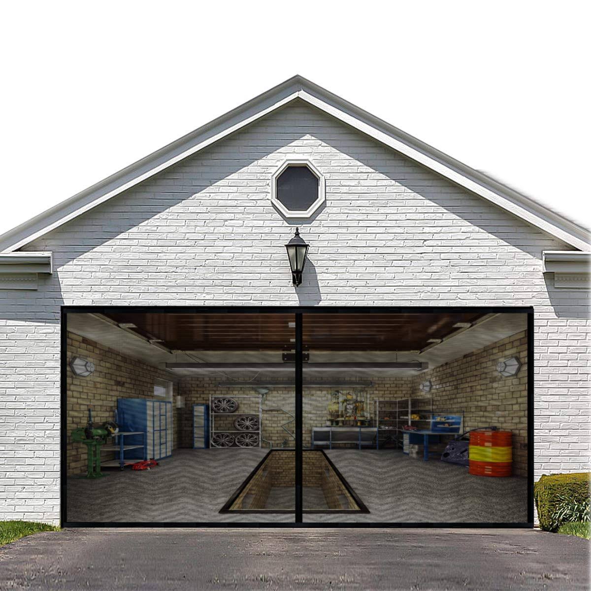 Liamst Garage Door Screen For 8x8ft, 1 Car Garage Doors- Reinforced Fiberglass Door Screen,Stronger High Energy Magnets ,Hands Free Magnetic Screen P5_JJJWDR10 Liamst Garage Door Screen For 8x8ft, 1 Car Garage Doors- Reinforced Fiberglass Door Screen,Stronger High Energy Magnets ,Hands Free Magnetic Screen P5_JJJWDR10