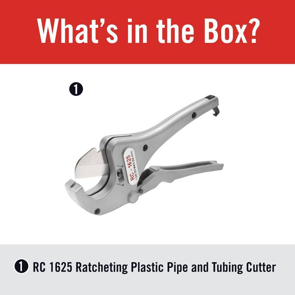 Ridgid 23498 Rc-1625 Ratcheting Plastic Pipe & Tubing Cutter JW_WHA19YGW Ridgid 23498 Rc-1625 Ratcheting Plastic Pipe & Tubing Cutter JW_WHA19YGW