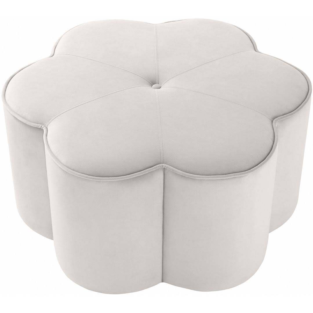 Cloyd 32 Wide Velvet Tufted Pouf Ottoman Fabric: Cream YB_UPMASLEJ Cloyd 32 Wide Velvet Tufted Pouf Ottoman Fabric: Cream YB_UPMASLEJ