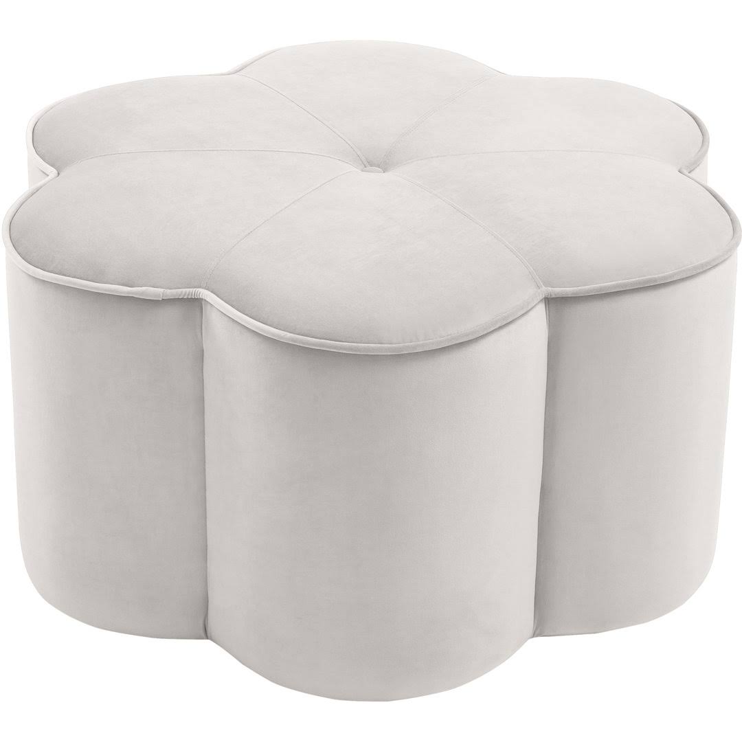 Cloyd 32 Wide Velvet Tufted Pouf Ottoman Fabric: Cream YB_UPMASLEJ Cloyd 32 Wide Velvet Tufted Pouf Ottoman Fabric: Cream YB_UPMASLEJ