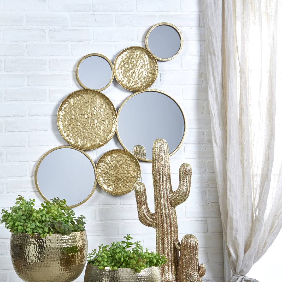 Novosel Metal Eclectic Beveled Accent Mirror World Menagerie HE_NH3EWQGX