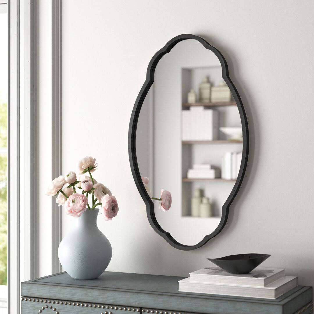 Elora Glam Accent Mirror Kelly Clarkson Home Finish: Antique Black CW_CPXCMIAL