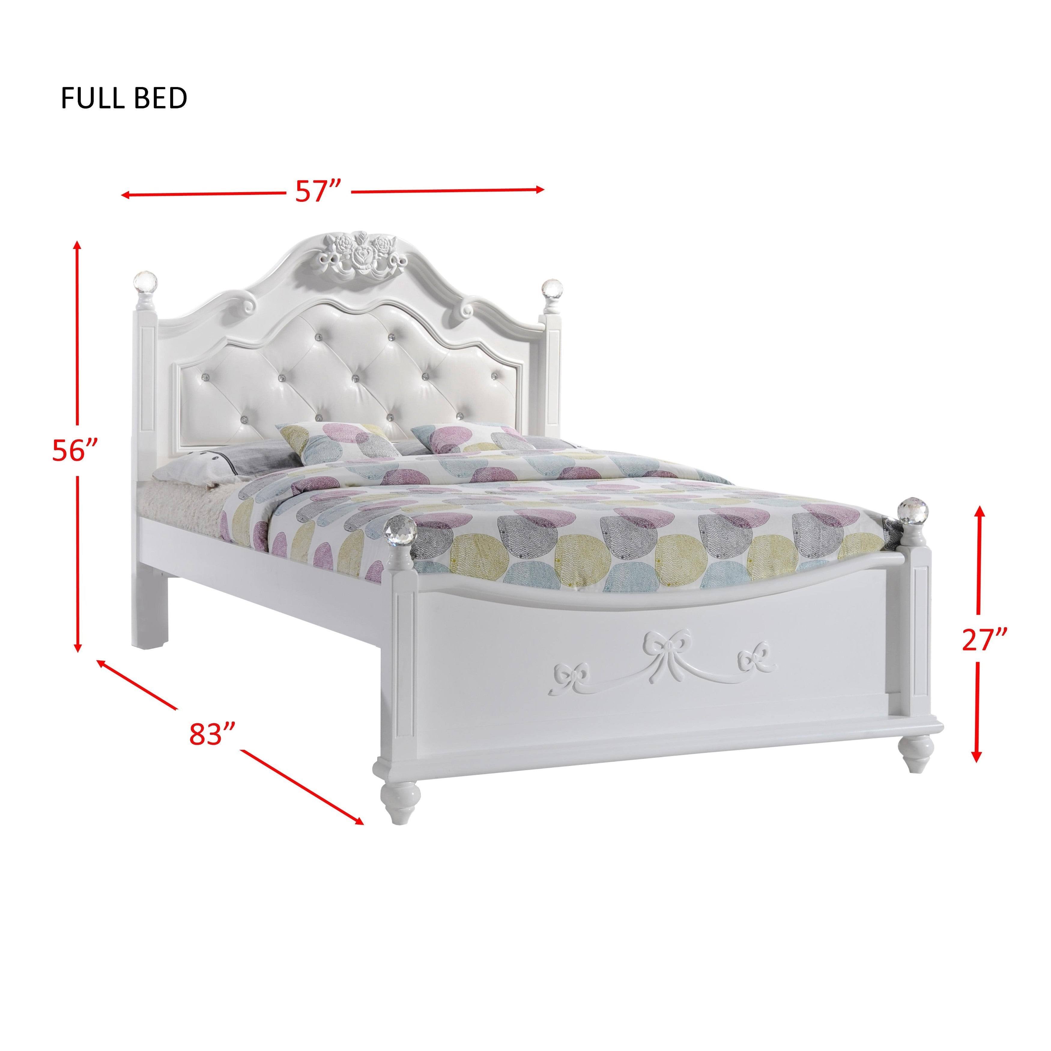3pc Full Annie Platform Bedroom Set White - Picket House Furnishings VR_1IWNITHT 3pc Full Annie Platform Bedroom Set White - Picket House Furnishings VR_1IWNITHT