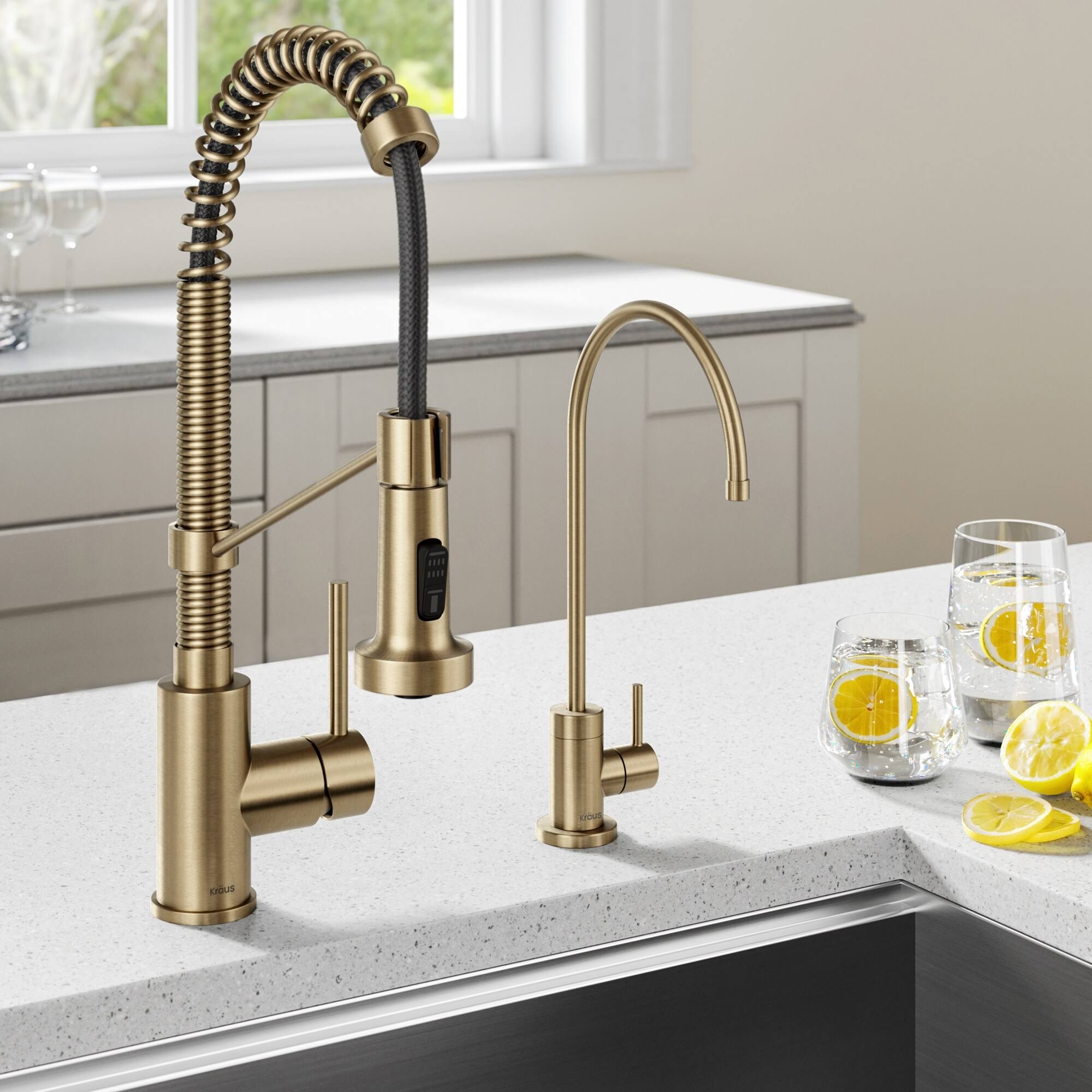 Kraus Ksf-1610mb Bolden Touchless Sensor Commercial Pull-Down Single Handle 18-Inch Kitchen Faucet Matte Black XR_CLCZE20G