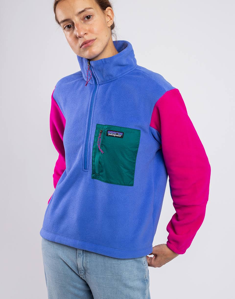 Patagonia Microdini 1/2 Zip Pullover - Women's - Float Blue - L T1_LOJIFT0F