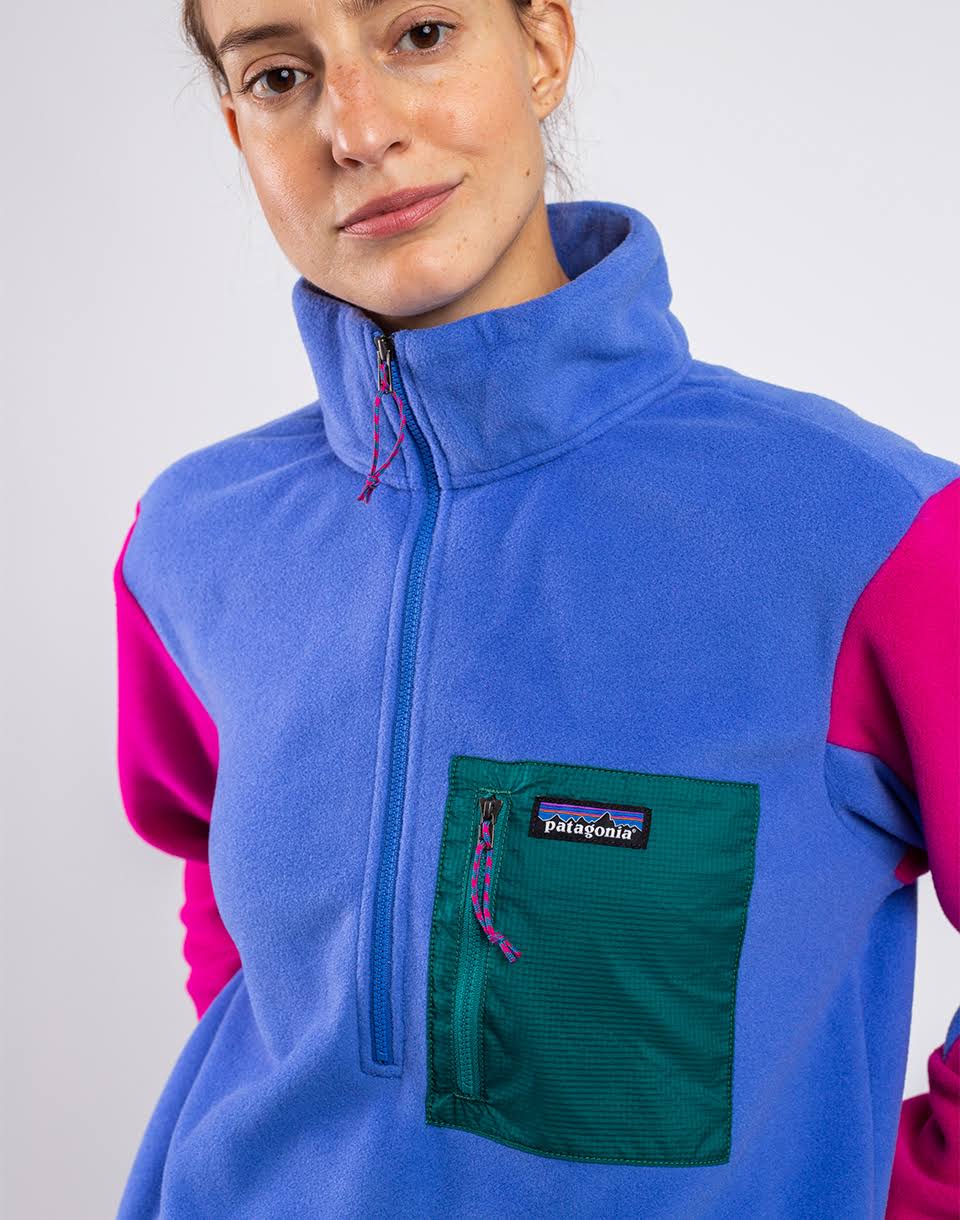 Patagonia Microdini 1/2 Zip Pullover - Women's - Float Blue - L T1_LOJIFT0F