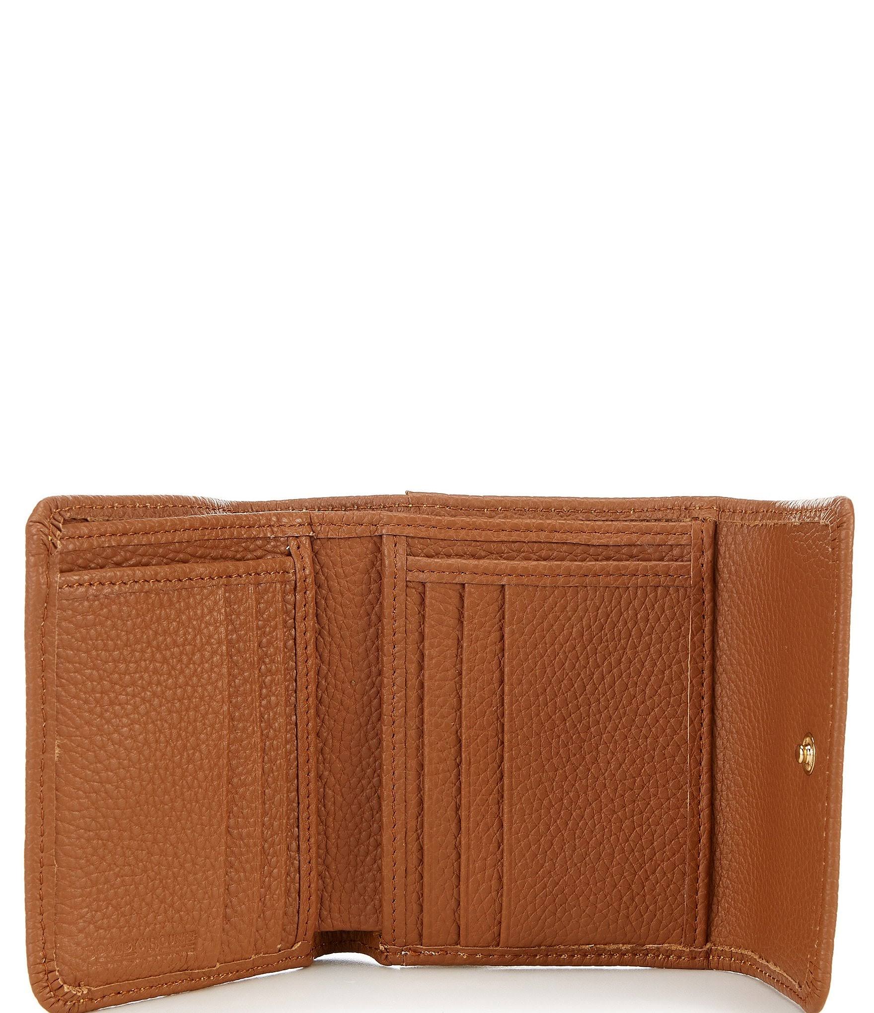 Dooney & Bourke Pebble Leather Small Flap Wallet - White QE_ECFES61O
