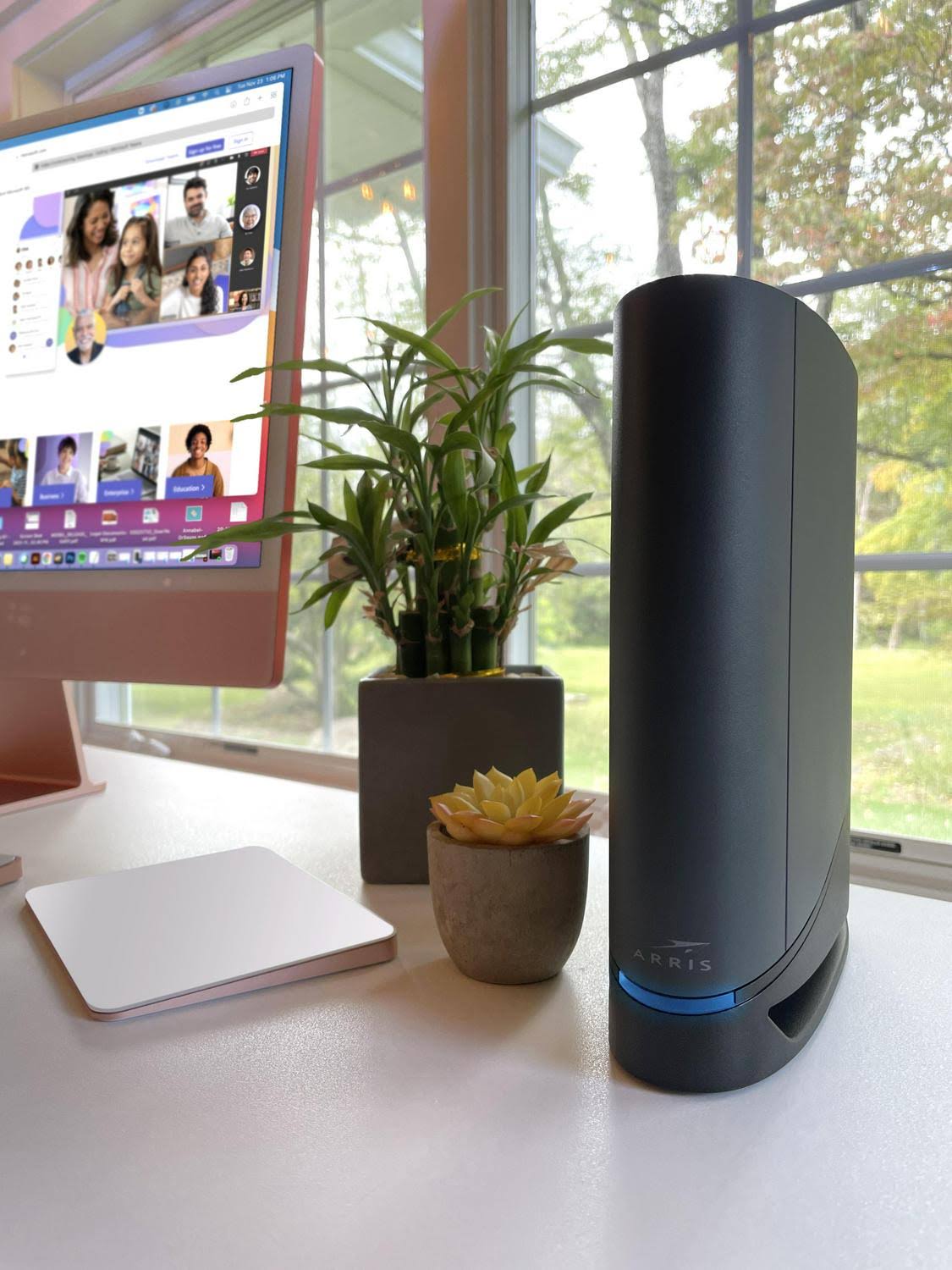 Arris G34 Surfboard Docsis 3.1 Gigabit Cable Modem And Ax3000 Wi-Fi 6 Router Approved For Cox Spectrum Xfinity And Others XQ_ZA1EVYDI Arris G34 Surfboard Docsis 3.1 Gigabit Cable Modem And Ax3000 Wi-Fi 6 Router Approved For Cox Spectrum Xfinity And Others XQ_ZA1EVYDI