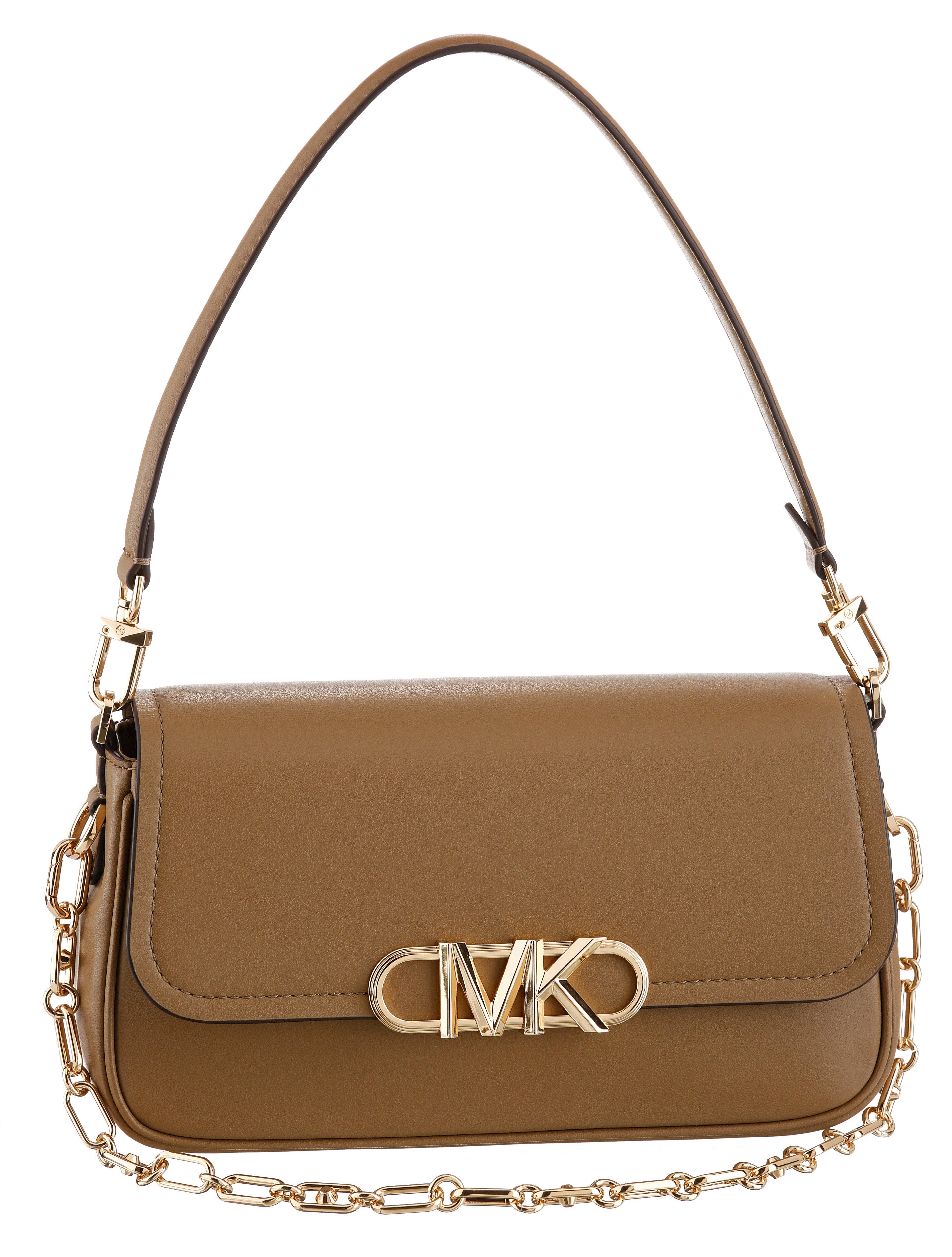 Michael Michael Kors Parker Convertible Pouchette Shoulder Bag - Husk/Gold BH_JRMDKF5W Michael Michael Kors Parker Convertible Pouchette Shoulder Bag - Husk/Gold BH_JRMDKF5W