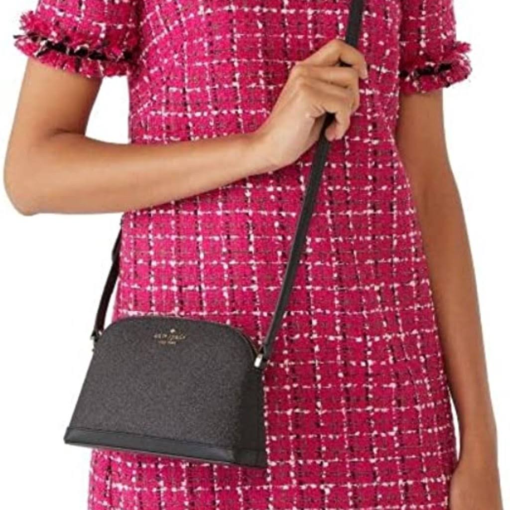 Kate Spade New York Morgan Saffiano Leather Dome Crossbody - Black UR_CTEKONXX Kate Spade New York Morgan Saffiano Leather Dome Crossbody - Black UR_CTEKONXX