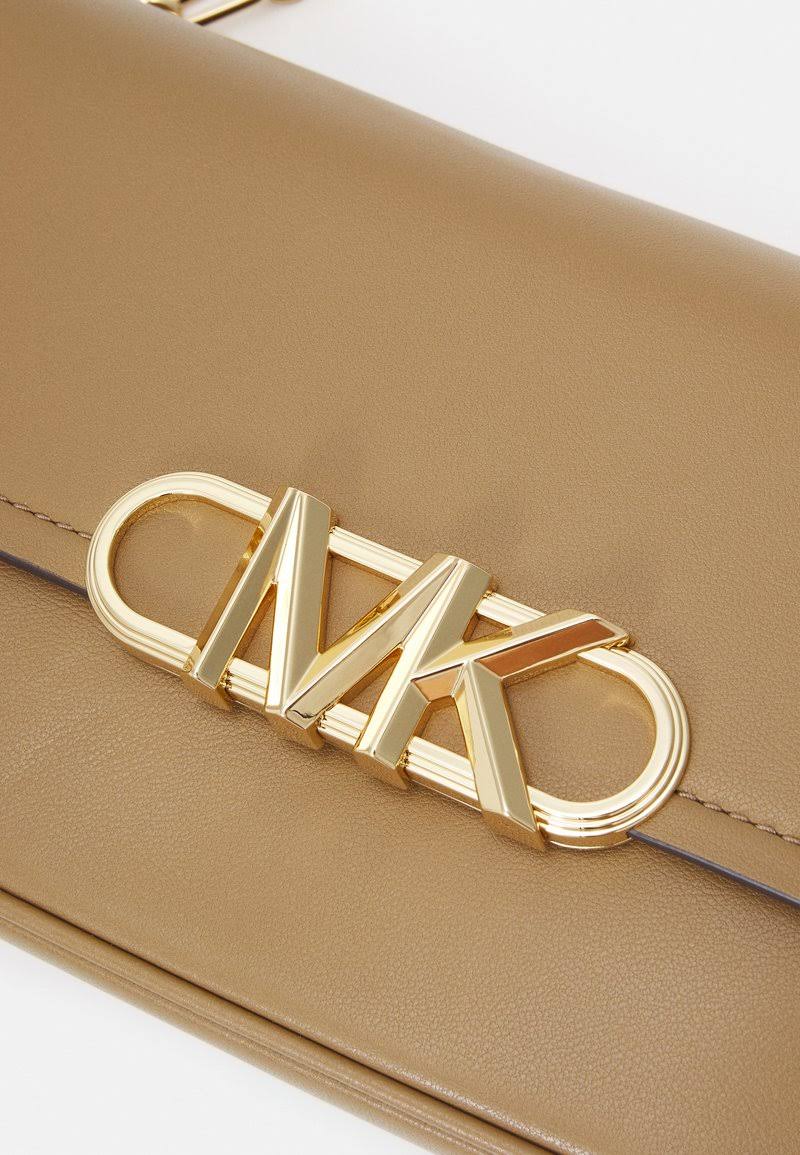 Michael Michael Kors Parker Convertible Pouchette Shoulder Bag - Husk/Gold BH_JRMDKF5W Michael Michael Kors Parker Convertible Pouchette Shoulder Bag - Husk/Gold BH_JRMDKF5W
