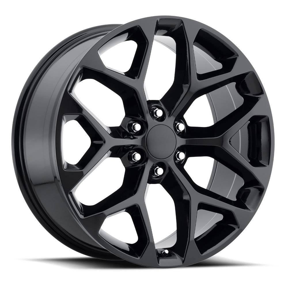 Factory Reproductions Fr 59 Chevrolet Truck Snowflake Replica Wheel 24x10 6x5.5 (6x139.7) Chrome 24mm - Minimum Purchase Of 4 Wheels BN_TSFO4M8G