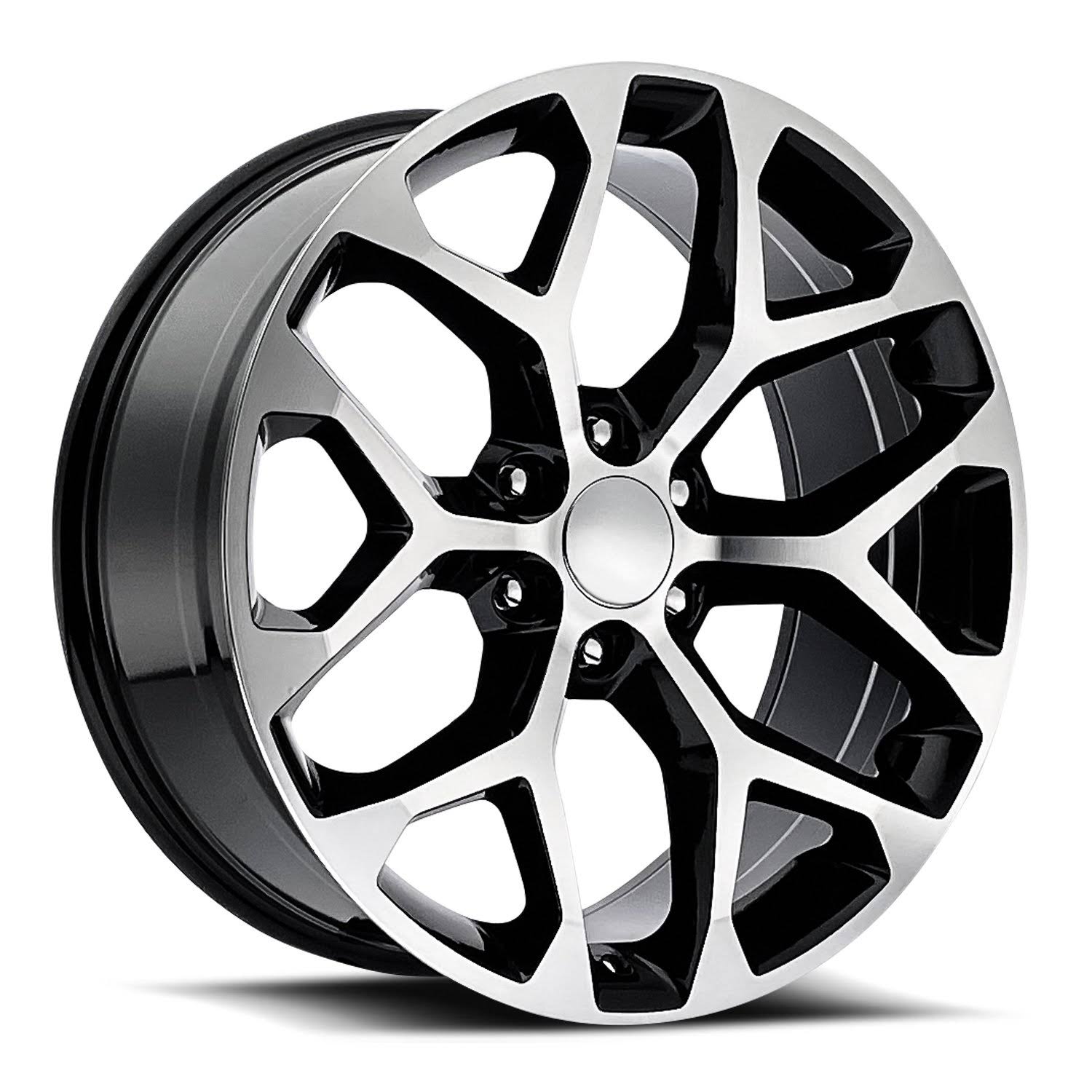 Factory Reproductions Fr 59 Chevrolet Truck Snowflake Replica Wheel 24x10 6x5.5 (6x139.7) Chrome 24mm - Minimum Purchase Of 4 Wheels BN_TSFO4M8G