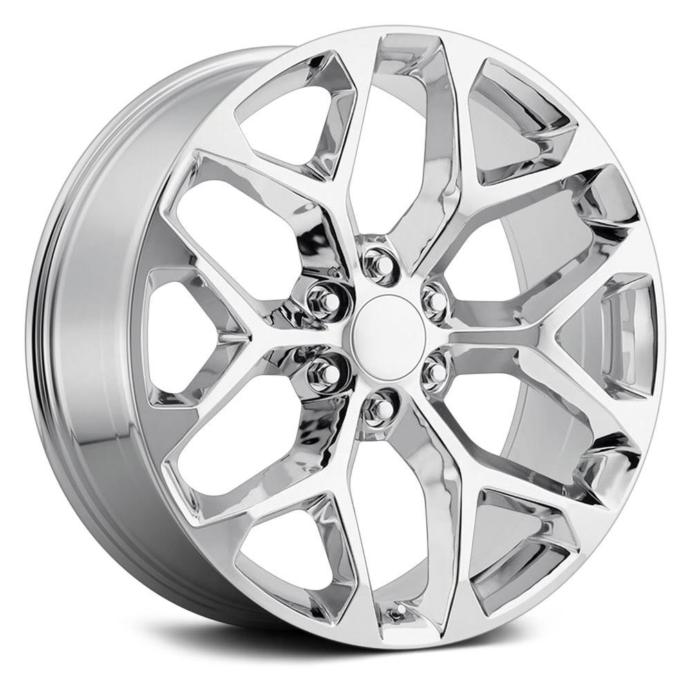 Factory Reproductions Fr 59 Chevrolet Truck Snowflake Replica Wheel 24x10 6x5.5 (6x139.7) Chrome 24mm - Minimum Purchase Of 4 Wheels BN_TSFO4M8G