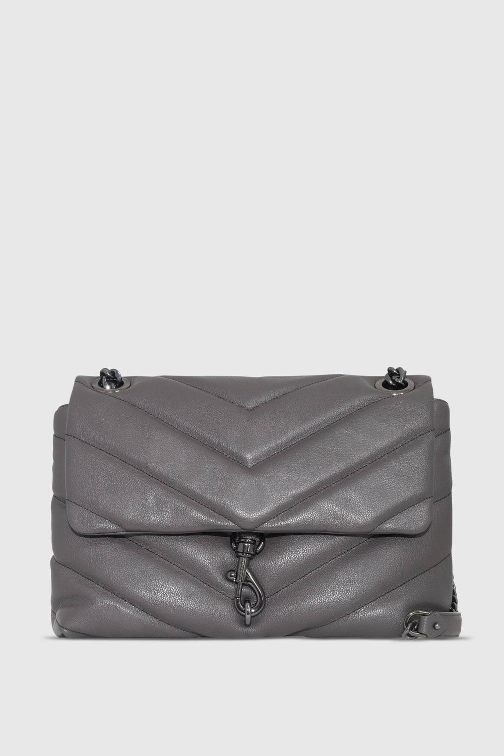 Rebecca Minkoff | Edie Maxi Shoulder Bag | Graphite YA_W1R5H0MJ