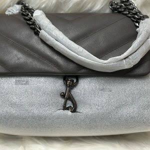 Rebecca Minkoff | Edie Maxi Shoulder Bag | Graphite YA_W1R5H0MJ