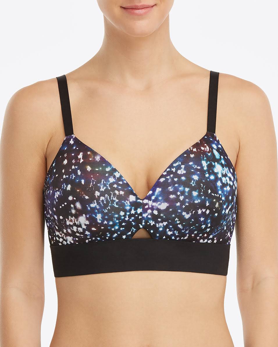 Spanx Workout To Waves Mesh Panel Sports Bra - Black Xl L5_RI0EHEW7