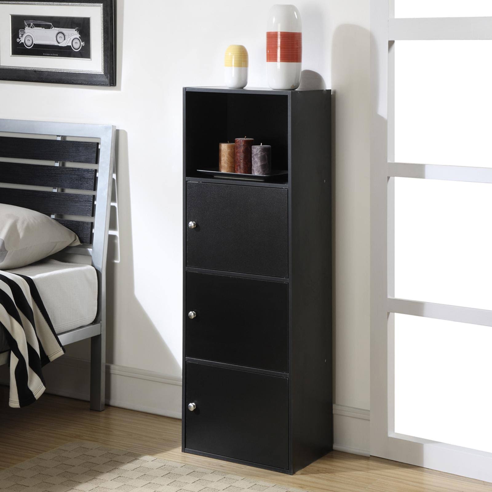Convenience Concepts Xtra Storage 3 Door Cabinet Black 6G_QKVAF7WY Convenience Concepts Xtra Storage 3 Door Cabinet Black 6G_QKVAF7WY