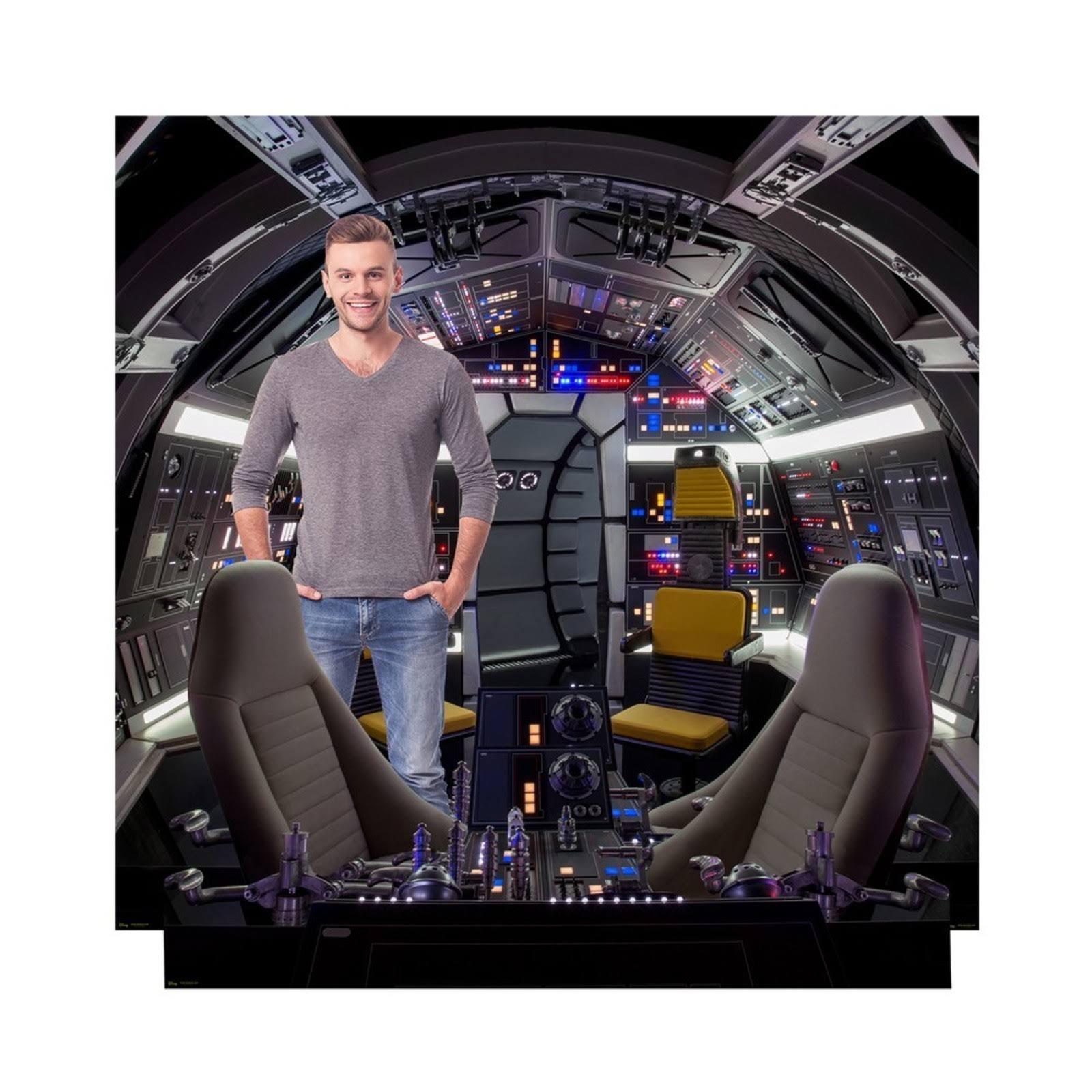 Cockpit Of Millennium Falcon Backdrop Star Wars Han Solo Cardboard Standup Advanced Graphics SC_NHQ6VQVF Cockpit Of Millennium Falcon Backdrop Star Wars Han Solo Cardboard Standup Advanced Graphics SC_NHQ6VQVF