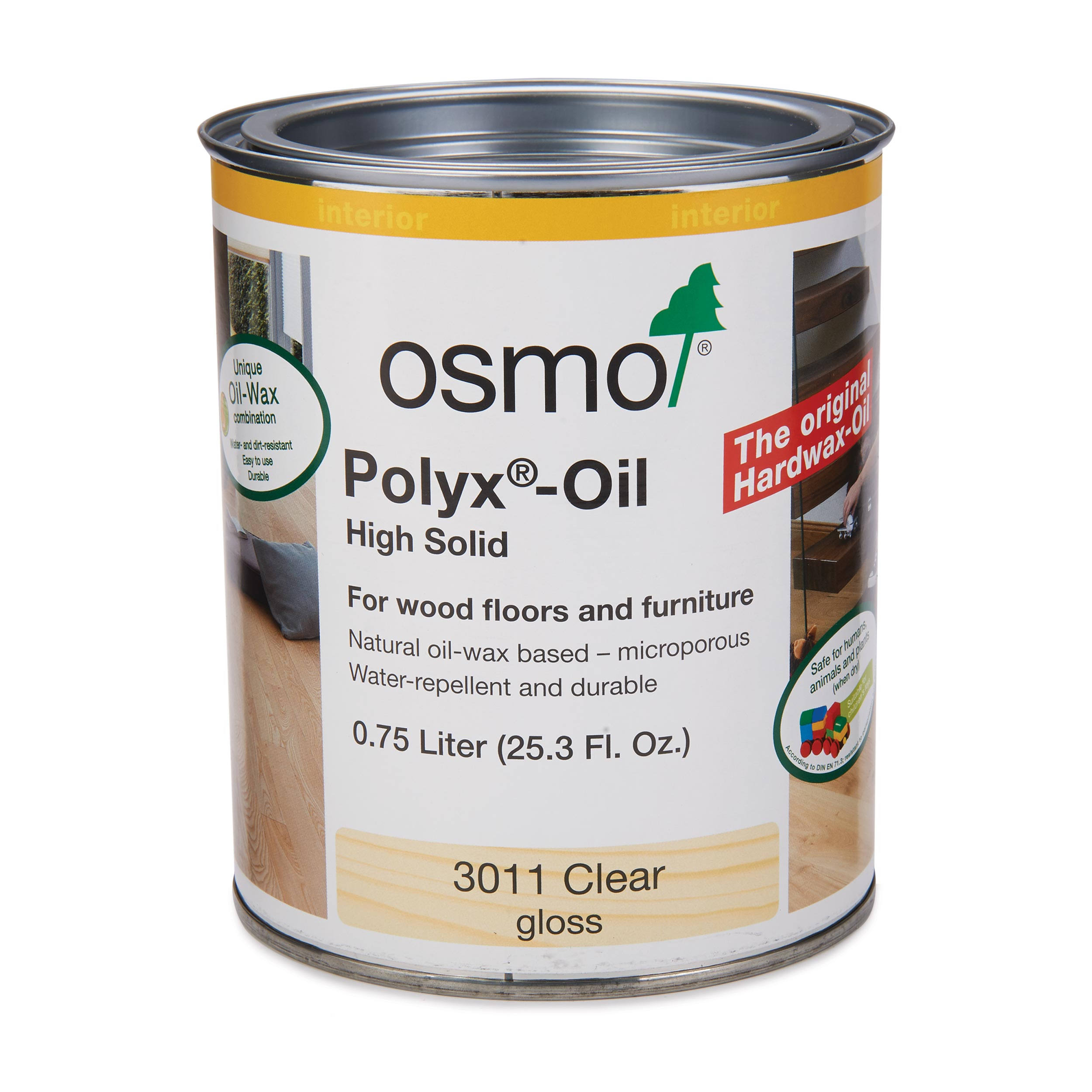 Osmo Polyx-Oil - 3011 Clear Gloss - 0.75 Liter ZP_K3U3ZJMV